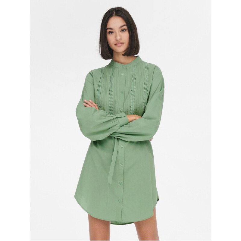 Zelené košilové šaty JDY Theodor - Dámské