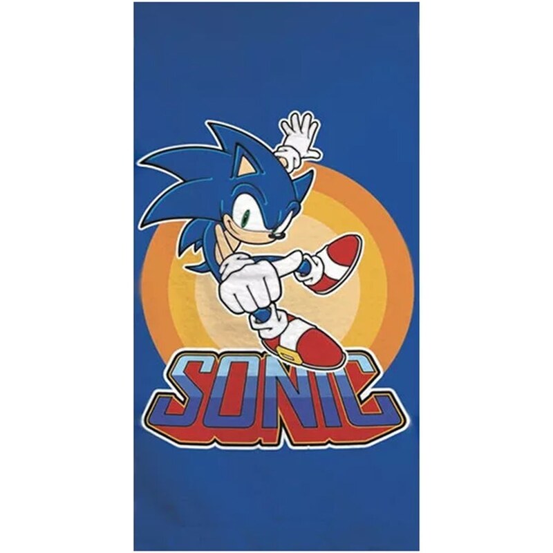 Arditex (Spain) Rychleschnoucí plážová osuška Ježek Sonic - 70 x 140 cm