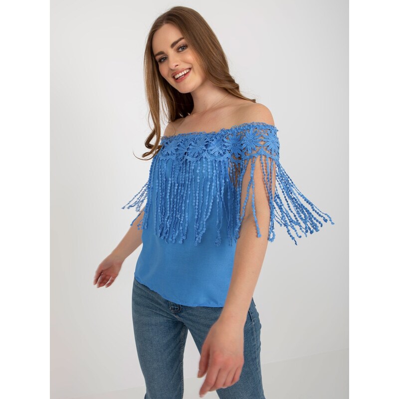 Factory Price Blouse-AT-BZ-1801.87-blue