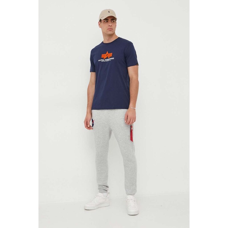 Tepláky Alpha Industries NASA Cargo Sweat Jogger šedá barva, 118369.17