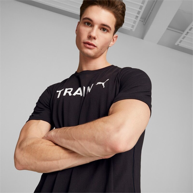 Men's Graphic Tee Training (Train Puma) black