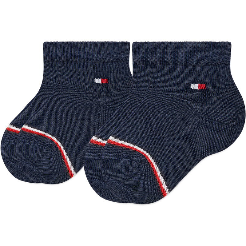 Sada 2 párů dětských vysokých ponožek Tommy Hilfiger