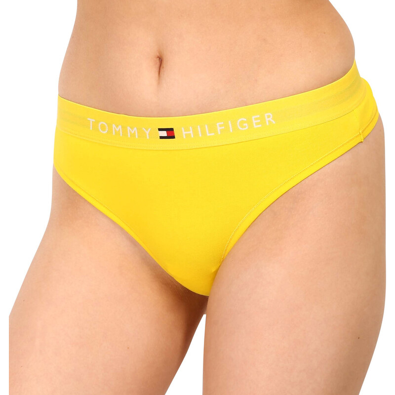 Dámská tanga Tommy Hilfiger žluté (UW0UW04146 ZGS)