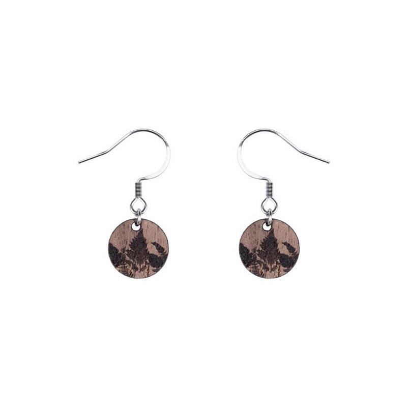 BeWooden Dřevěné náušnice Bracken Dangle Earrings