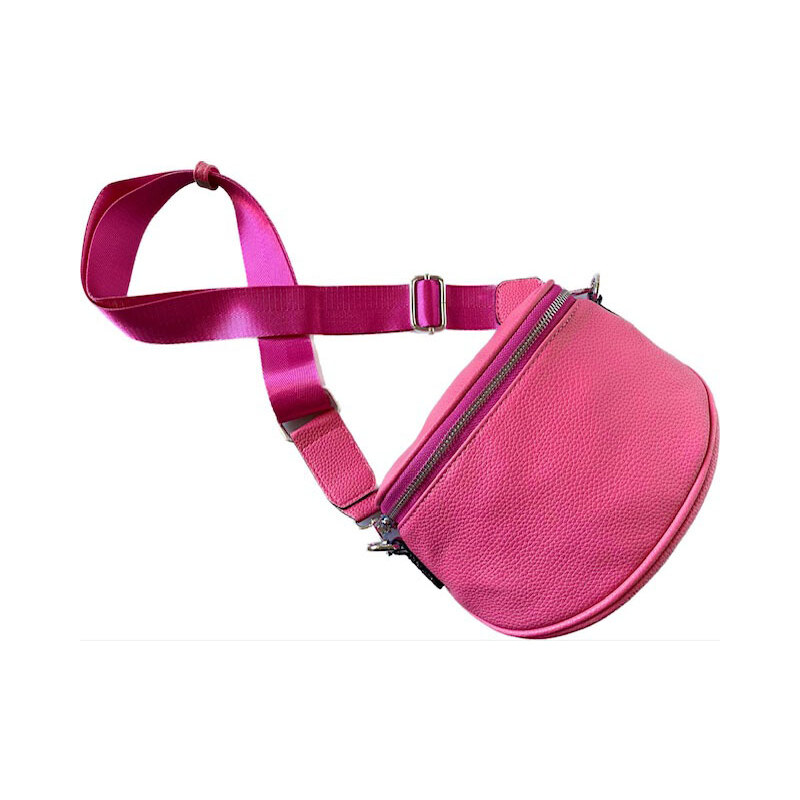 Piazza Italia Dámská crossbody ledvinka větší - růžová 82780369