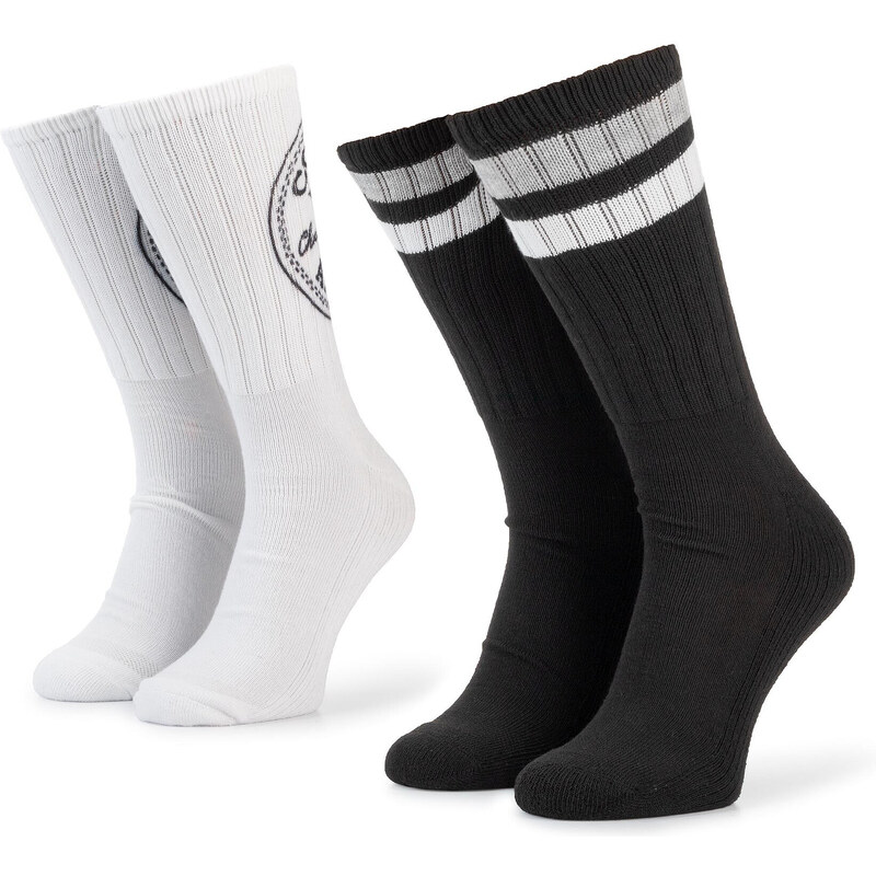 Sada 2 párů vysokých ponožek unisex Converse