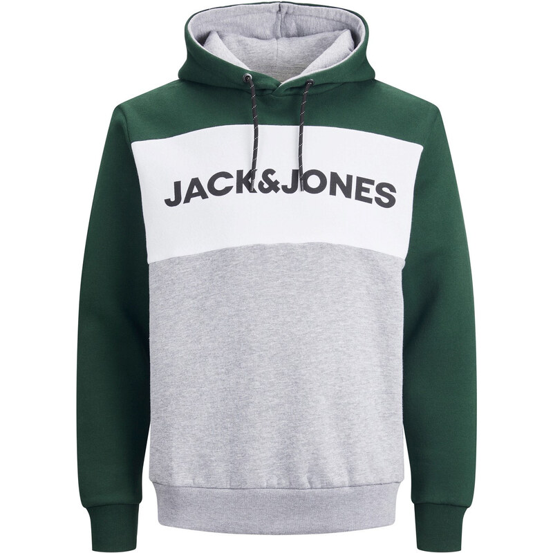 Jack and Jones | Mikina Logo Blocking Regular Fit Pine Grove