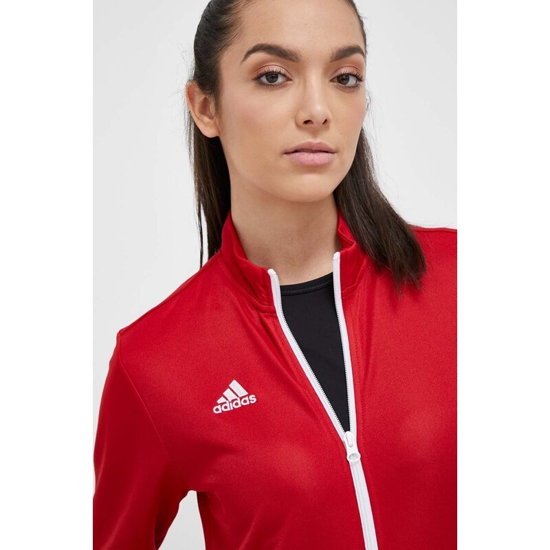 Tréninková mikina adidas Performance Entrada 22 červená barva, H57562