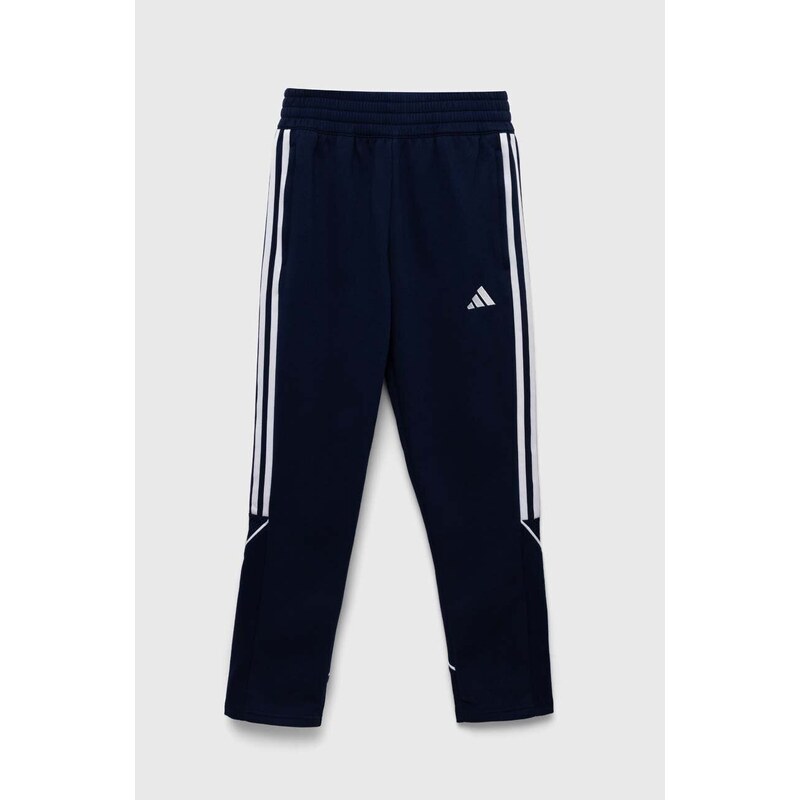 Dětské tepláky adidas Performance TIRO23L SW PNTY tmavomodrá barva, s aplikací