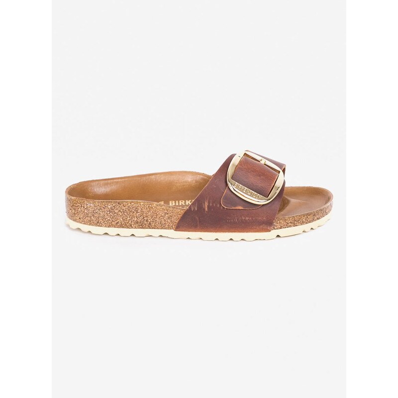 Birkenstock - Pantofle Madrid Big Buckle 1006525-Cognac