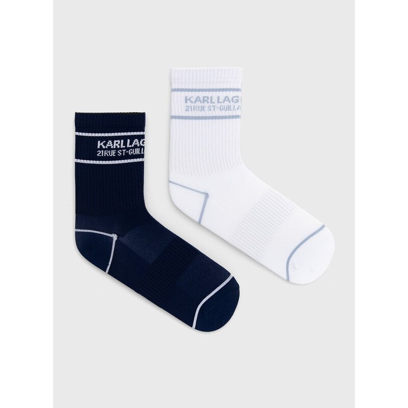 Ponožky Karl Lagerfeld dámské, tmavomodrá barva