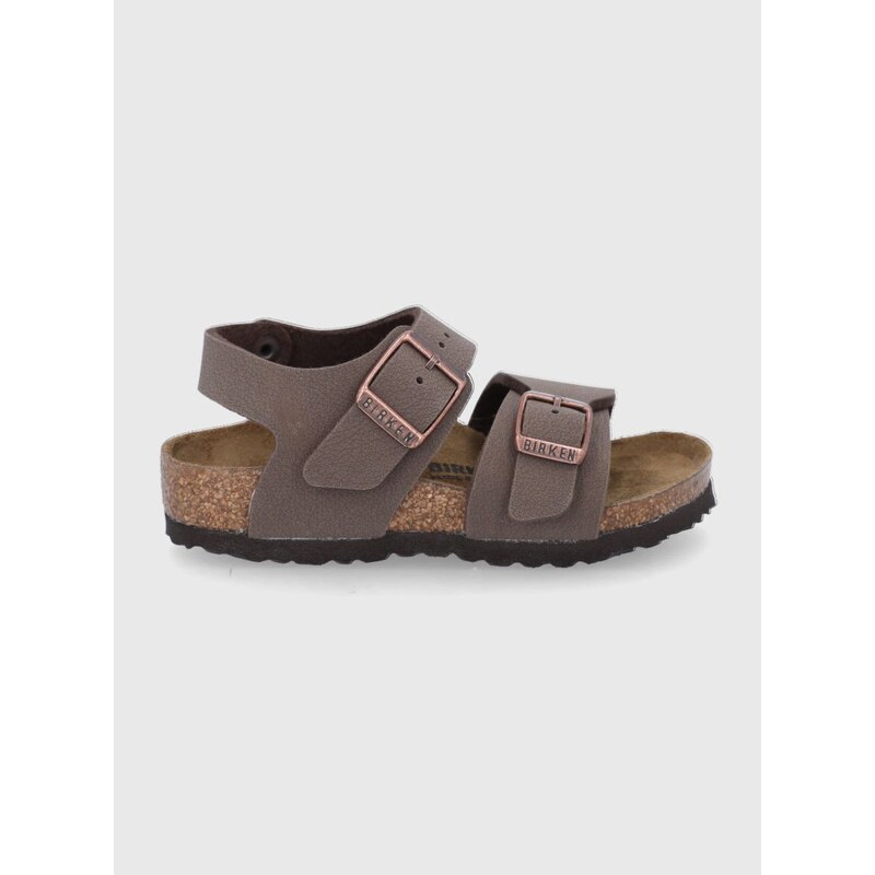 Dětské sandály Birkenstock hnědá barva