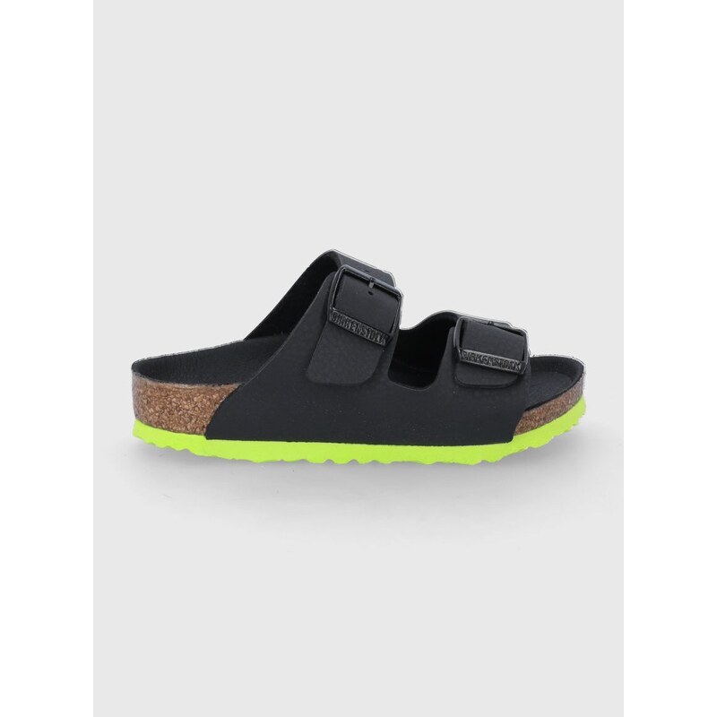 Dětské pantofle Birkenstock černá barva