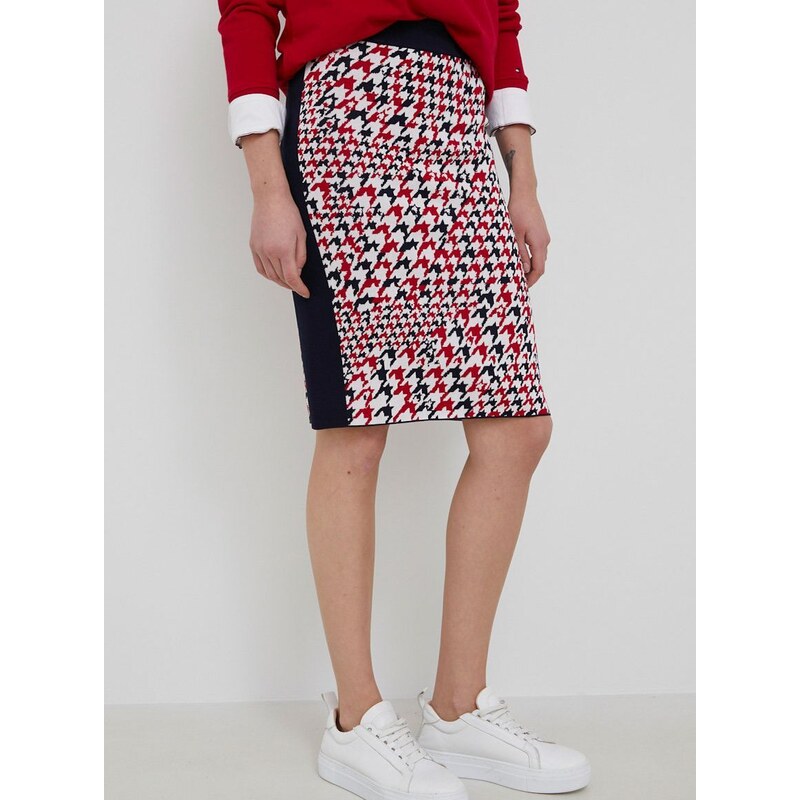 Sukně Tommy Hilfiger mini, pouzdrová