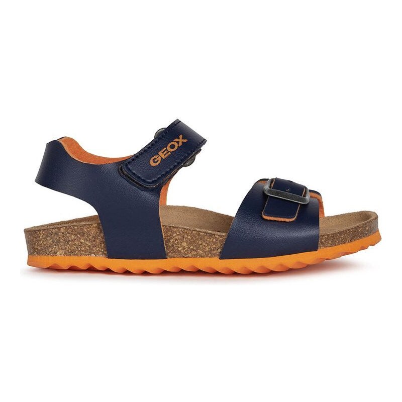 Dětské sandály Geox oranžová barva