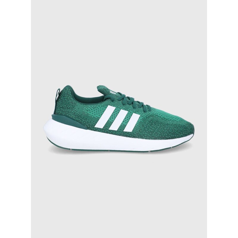 Boty adidas Originals Swift Run GZ3501 zelená barva, GZ3501-GREEN/WHT