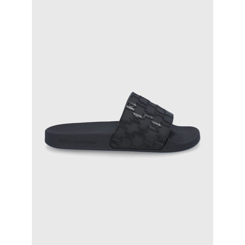 Pantofle Karl Lagerfeld Kondo dámské, černá barva