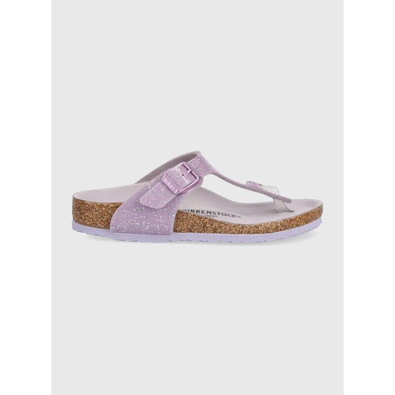 Dětské žabky Birkenstock fialová barva