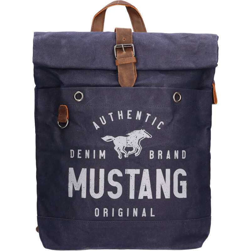 Velký trendy batoh Mustang Lindr - modrá