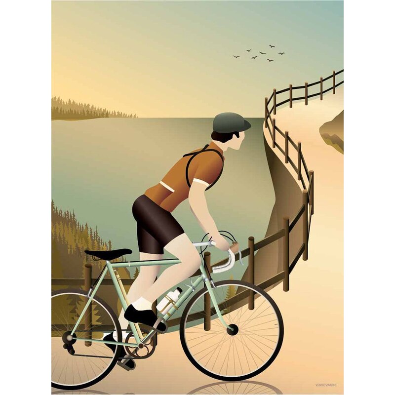 Vissevasse Plakát Cycling The Hulls 50x70 cm