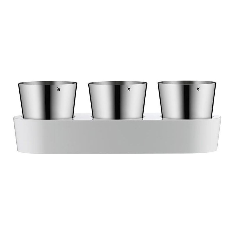 WMF sada květináčů na bylinky s podšálkem Gourmet (3-pack)