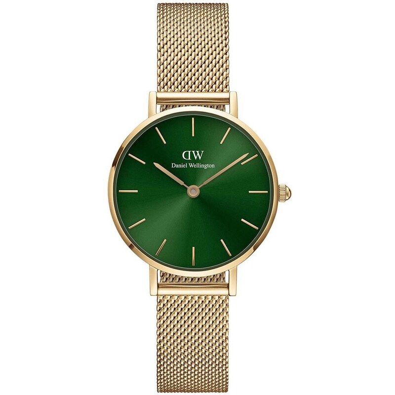 Hodinky Daniel Wellington Petite Emerald 28 zlatá barva