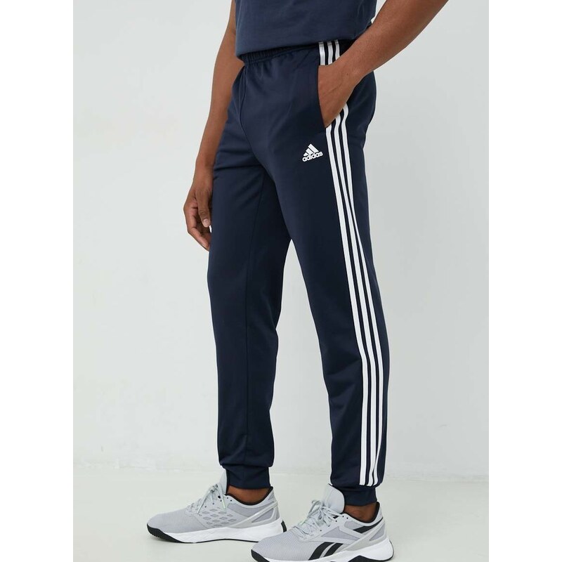 Tepláky adidas pánské, tmavomodrá barva, s aplikací, H46106