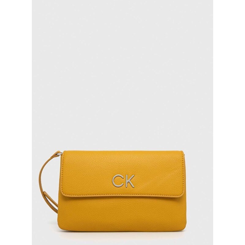 kabelka Calvin Klein zlatá barva