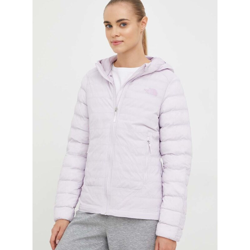 Sportovní bunda The North Face Thermoball 50/50 fialová barva