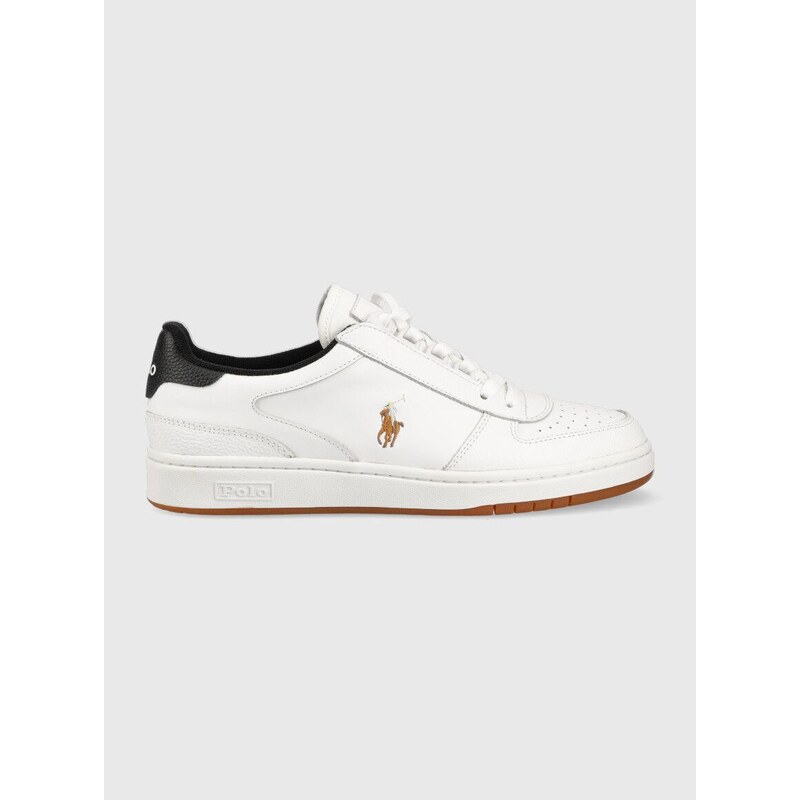 Sneakers boty Polo Ralph Lauren POLO CRT PP bílá barva, 809892278001