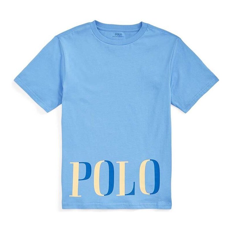 Dětské bavlněné tričko Polo Ralph Lauren s potiskem