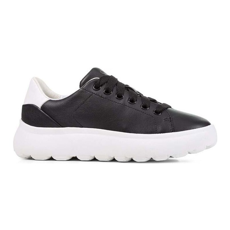 Kožené sneakers boty Geox Spherica Ec 4.1 černá barva, D35TCB 00085 C0127