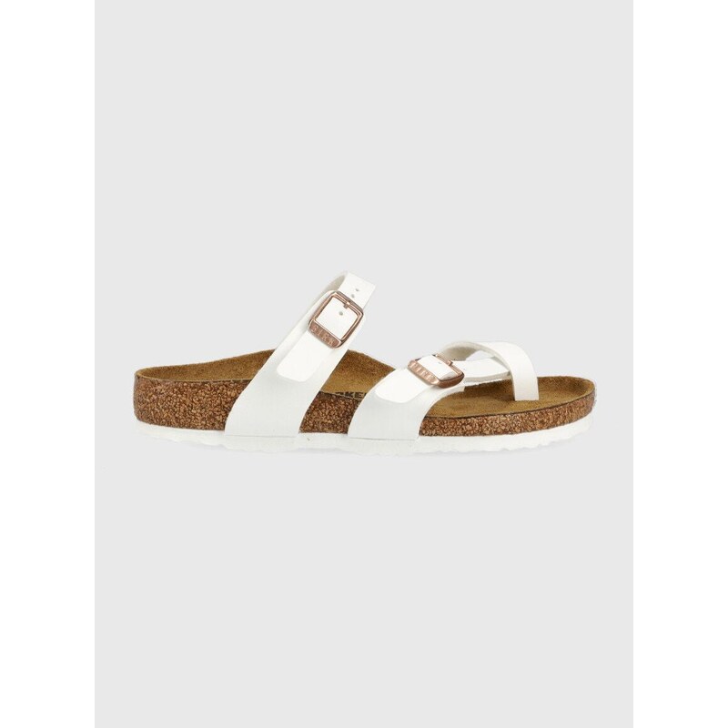 Dětské pantofle Birkenstock Mayari bílá barva