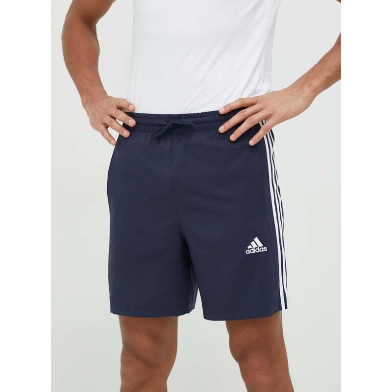 Tréninkové šortky adidas Essentials Chelsea tmavomodrá barva, IC1485