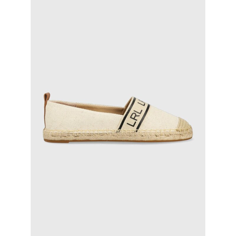 Espadrilky Lauren Ralph Lauren Caylee III béžová barva, 80289100000000000