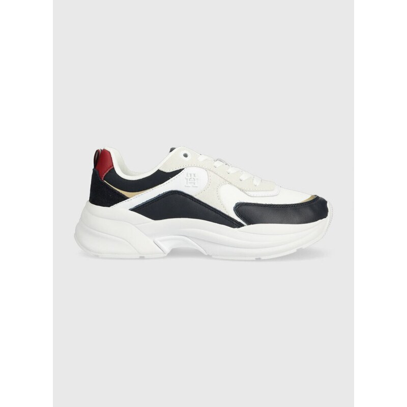 Sneakers boty Tommy Hilfiger ELEVATED CHUNKY RUNNER tmavomodrá barva