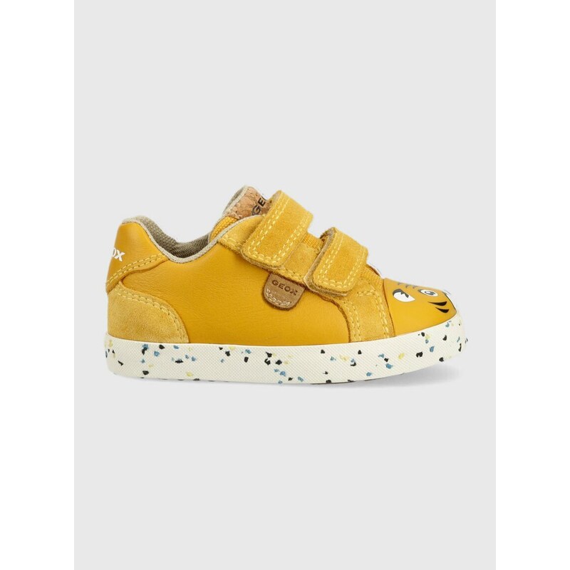 Dětské sneakers boty Geox x WWF žlutá barva