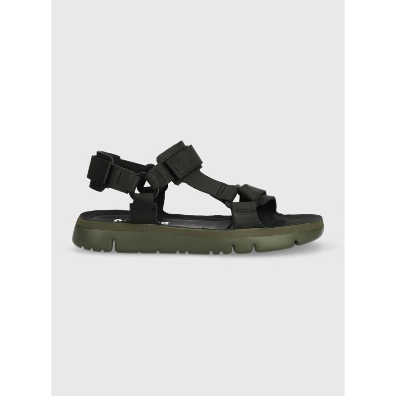 Kožené sandály Camper Oruga Sandal pánské, černá barva, K100416.020