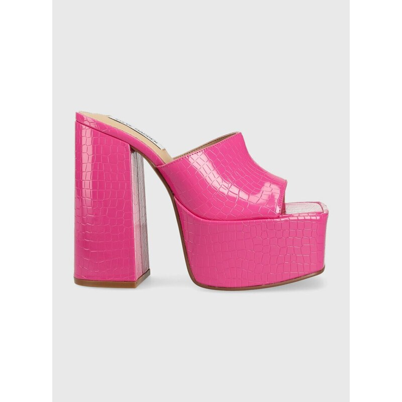 Pantofle Steve Madden Trixie dámské, růžová barva, na podpatku, SM11002169