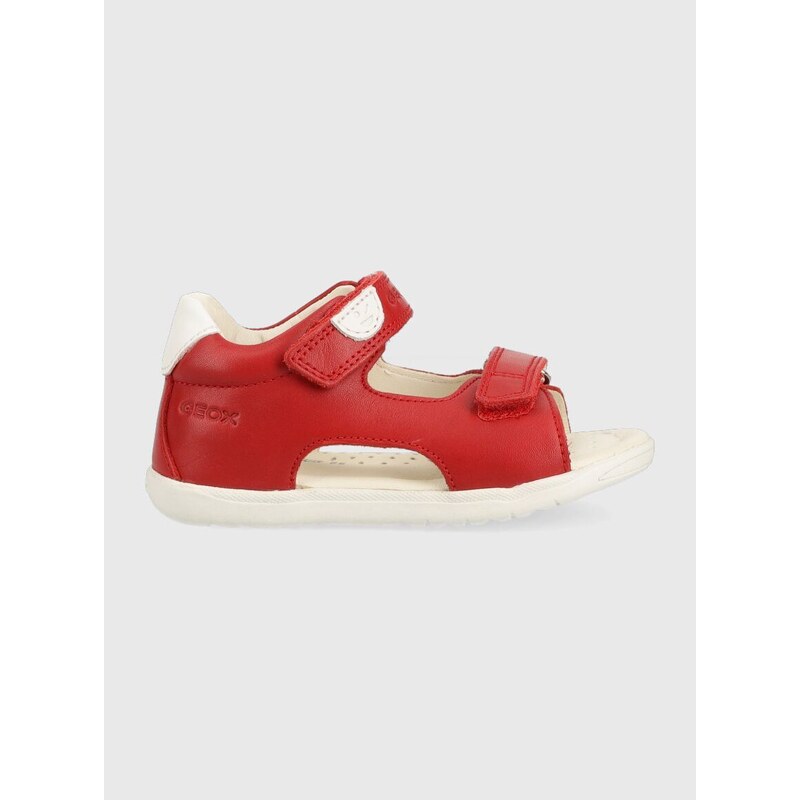Dětské sandály Geox červená barva