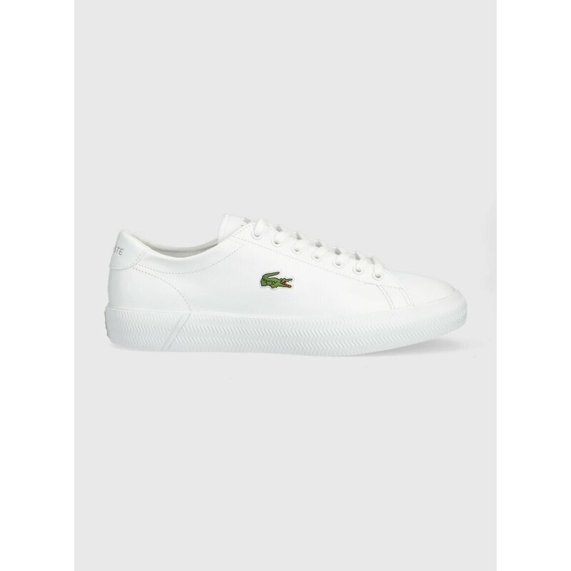 Kožené sneakers boty Lacoste GRIPSHOT bílá barva, 41CMA0014