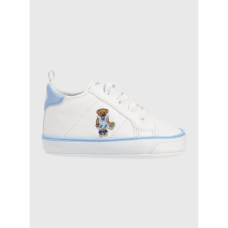 Dětské sneakers boty Polo Ralph Lauren bílá barva