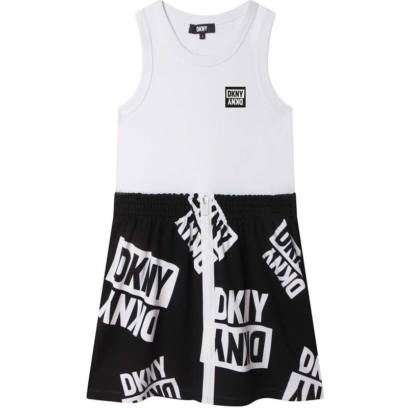 Dívčí šaty Dkny černá barva, mini