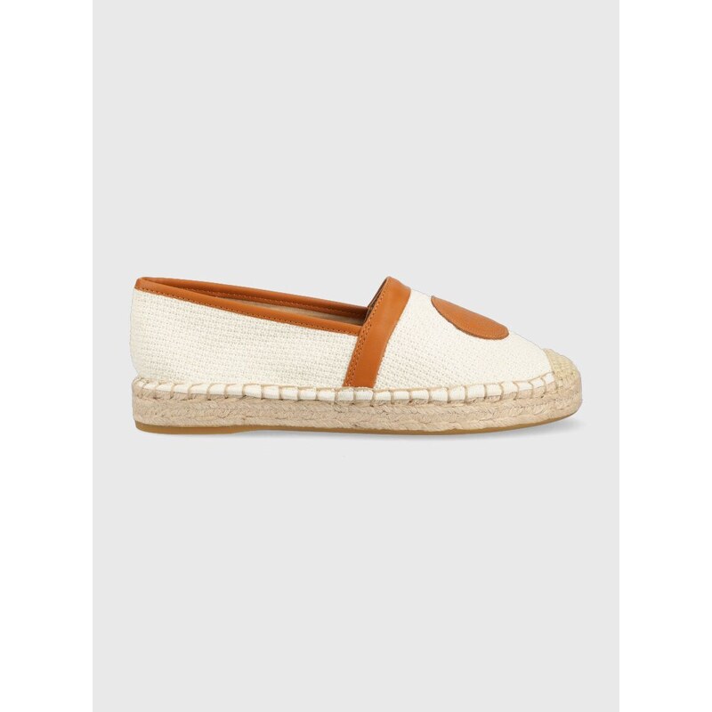 Espadrilky Karl Lagerfeld KAMINI DUO béžová barva, KL81160