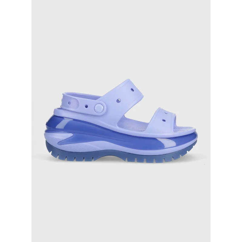 Pantofle Crocs Classic Mega Crush Sandal dámské, fialová barva, na  platformě, 207989, 207989.5Q6-5Q6 - GLAMI.cz