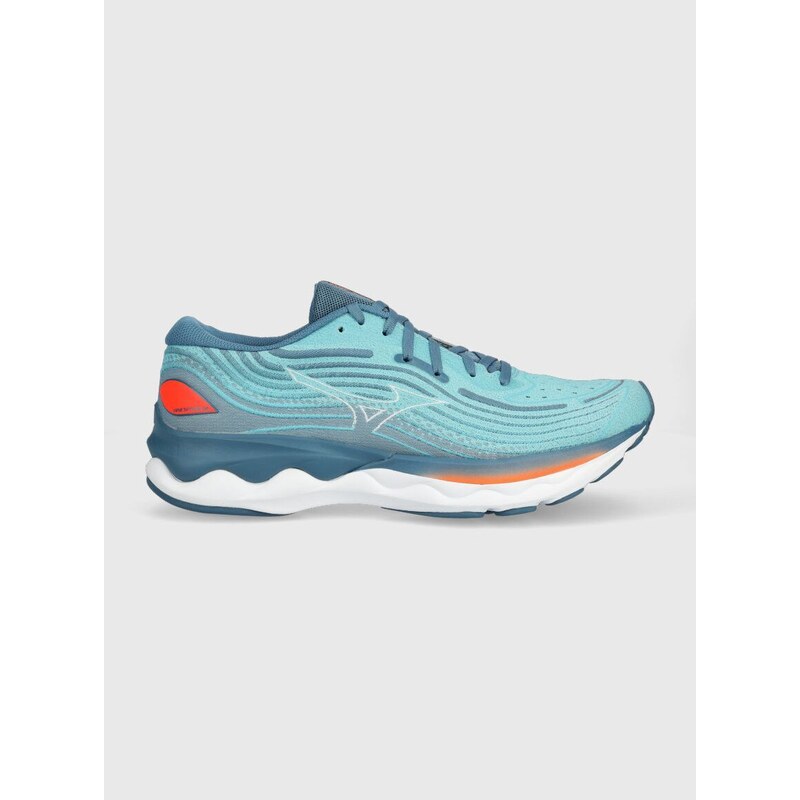 Běžecké boty Mizuno Wave Skyrise 4 tyrkysová barva