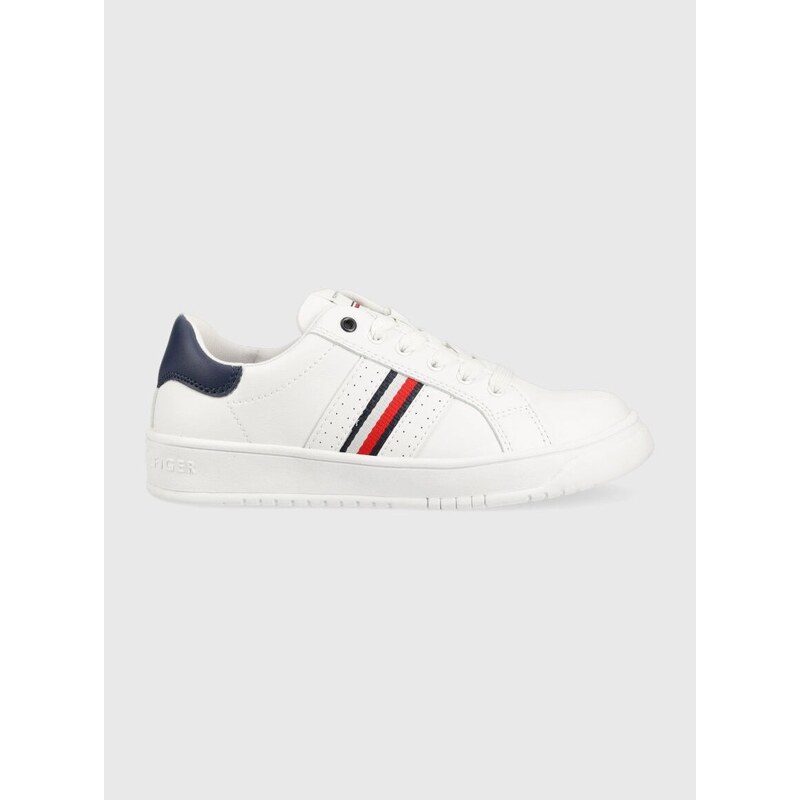 Dětské sneakers boty Tommy Hilfiger bílá barva