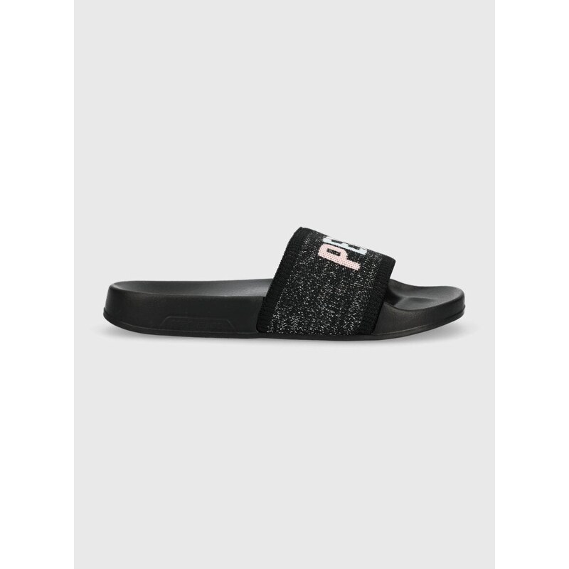 Pantofle Pepe Jeans SLIDER dámské, černá barva, PLS70128