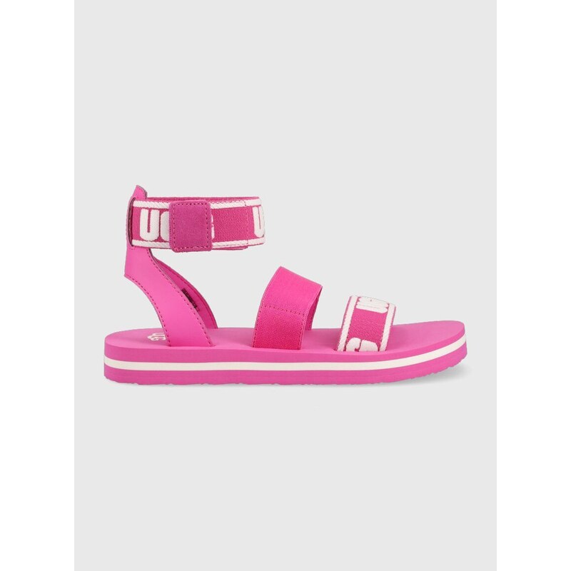 Dětské sandály UGG Allisa fialová barva