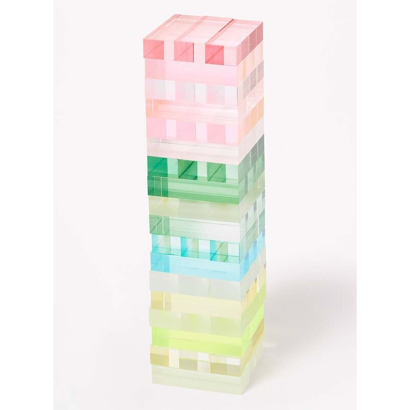 Hra domino SunnyLife Lucite Jumbling Tower Aurora